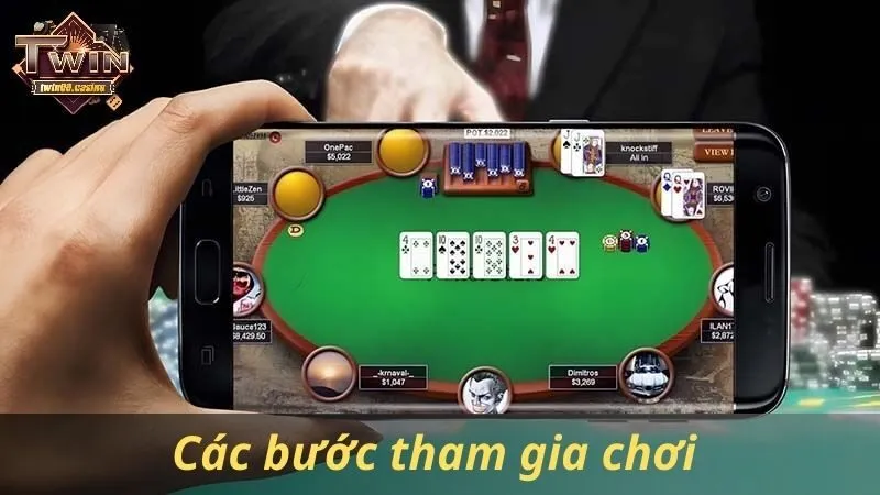 Các bước tham gia chơi mini game Twin68